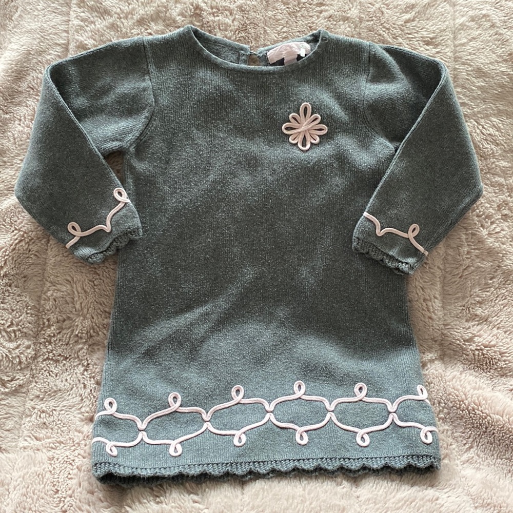 Grey & Pink Sweater Dress